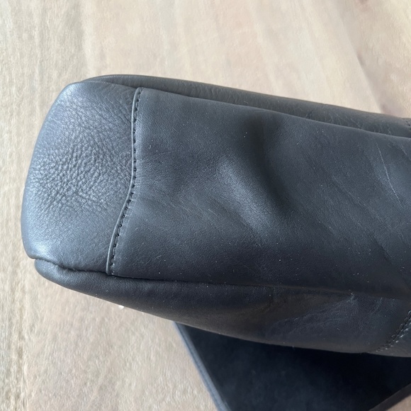 Le Donne Full Flap Over Shoulder Bag Black NWT - Picture 13 of 13